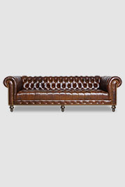 102 Higgins sofa in Mont Blanc Bourbon with tufted seat