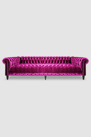 118 Higgins Chesterfield sofa in Prince Victoria velvet with tufted seat