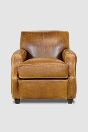 Howdy armchair in Berkshire Tan leather