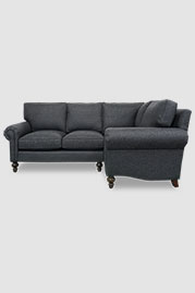 Didi sectional in Champlain Pistol performance fabric