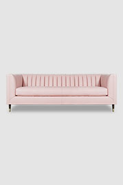 86 Harley sofa in Angelina Blush 4601 pink leather