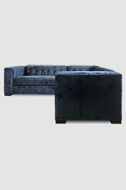 104x104 Jack sectional in Bruges Atlantic velvet