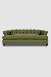 85 Poodles sofa in Ludlow Kudzu green fabric