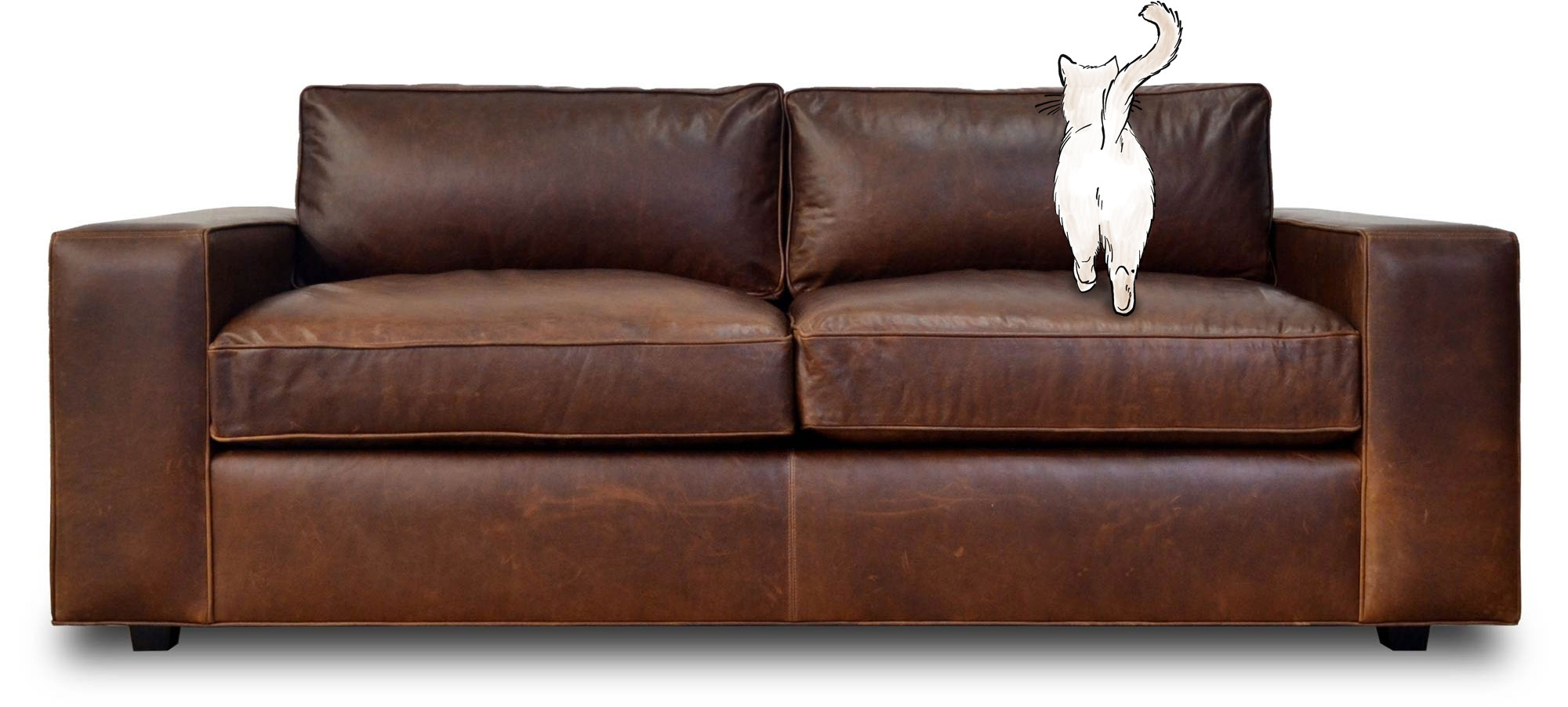 85 Jasper sofa in Berkshire Bourbon brown leather