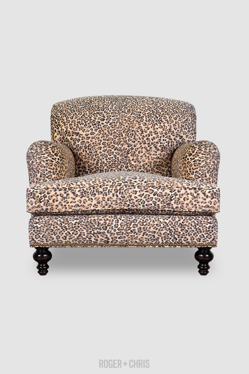 Rolled arm armchair hot sale