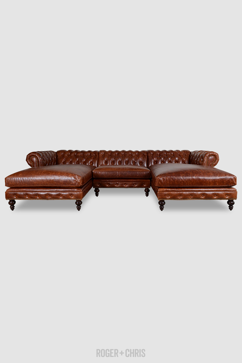 Brompton leather deals sectional