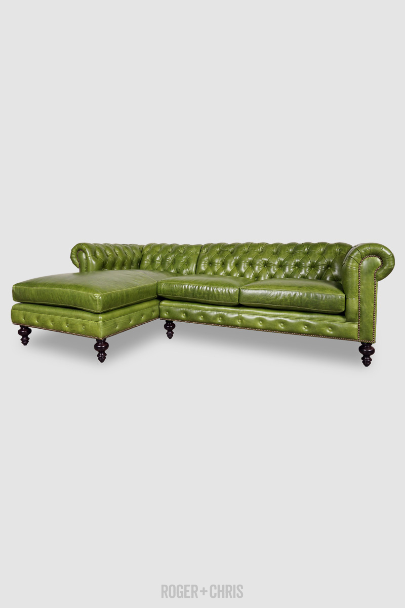 Chesterfield Sofas, Armchairs, Sectionals, Sleepers | Leather, Fabric, Linen | Made in USA | Higgins