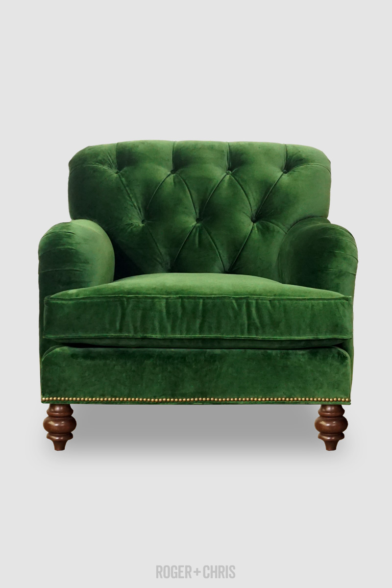 Emerald green sofa chair new arrivals