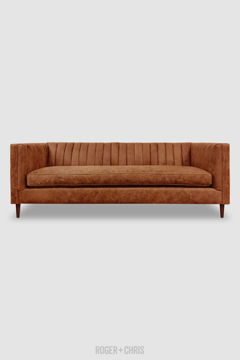 Mid-Century Modern Channel-Tufted Shelter Sofas, Armchairs, Sectionals | Harley