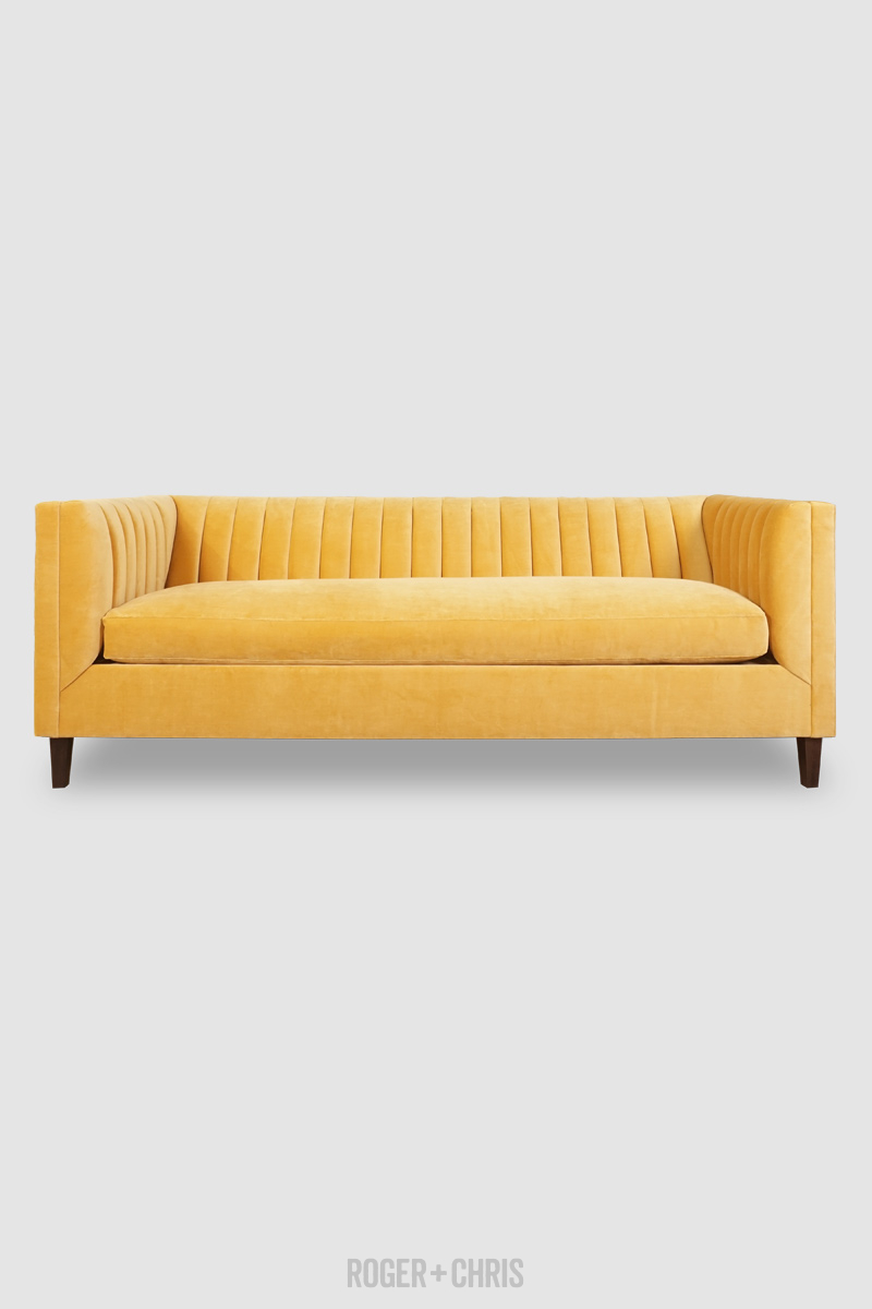 Harley Mid-Century Modern Channel-Tufted Shelter Sofas, Armchairs, Sectionals | Harley