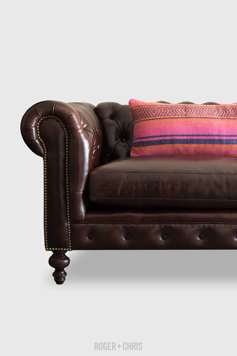 Pillows for hotsell chesterfield sofa