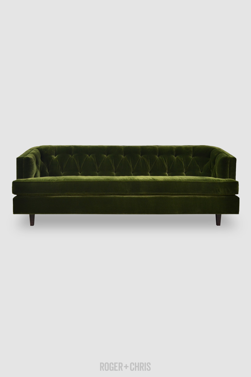 Green velvet hotsell bench cushion