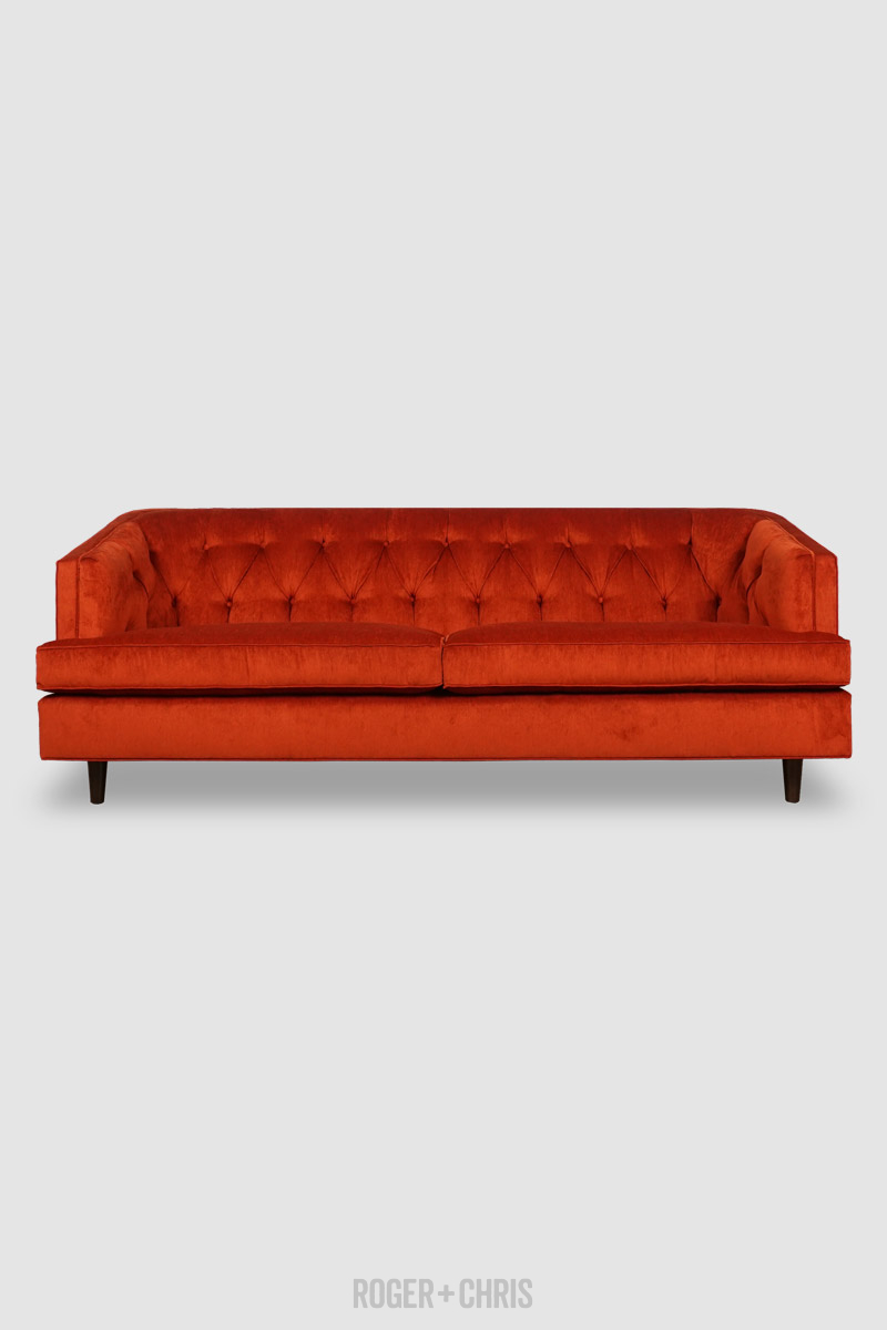 Custom sofas outlet orange